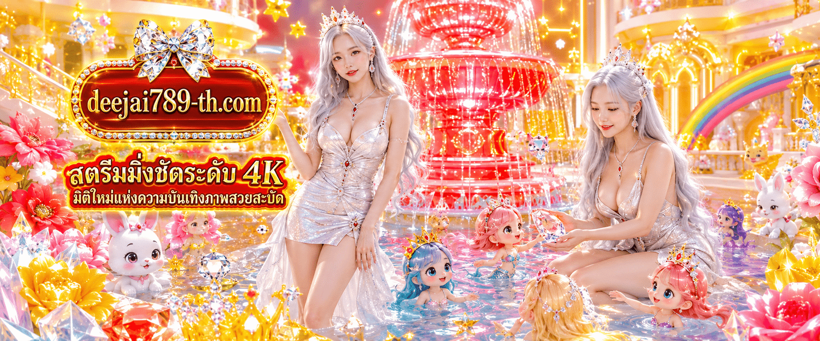 แบนเนอร์ระบบสตรีมมิ่งชัดระดับ 4K แนะนำมิติใหม่แห่งความบันเทิงภาพสวยสะบัดเสถียรระดับโลก กับ DEEJAI789